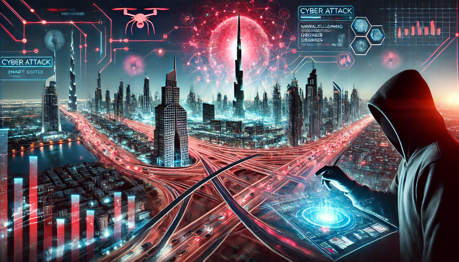 الهجوم السيبراني على المدن الذكية